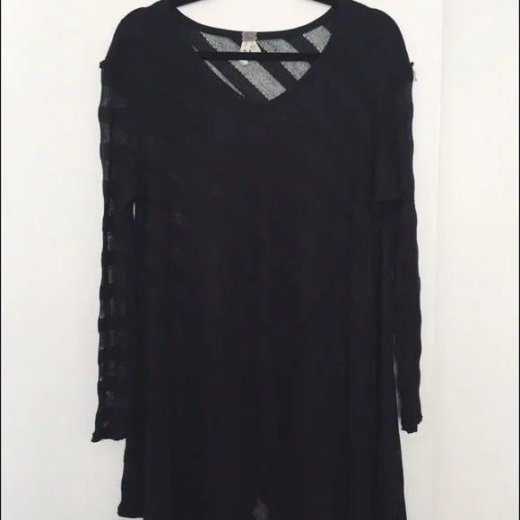 Free People Black Sheer Tunic - Picture 3 of 4